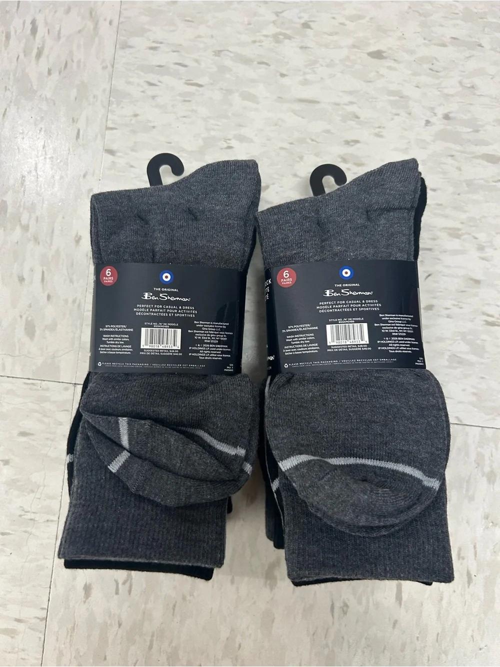 Ben Sherman Men's 12 packs Dress Socks